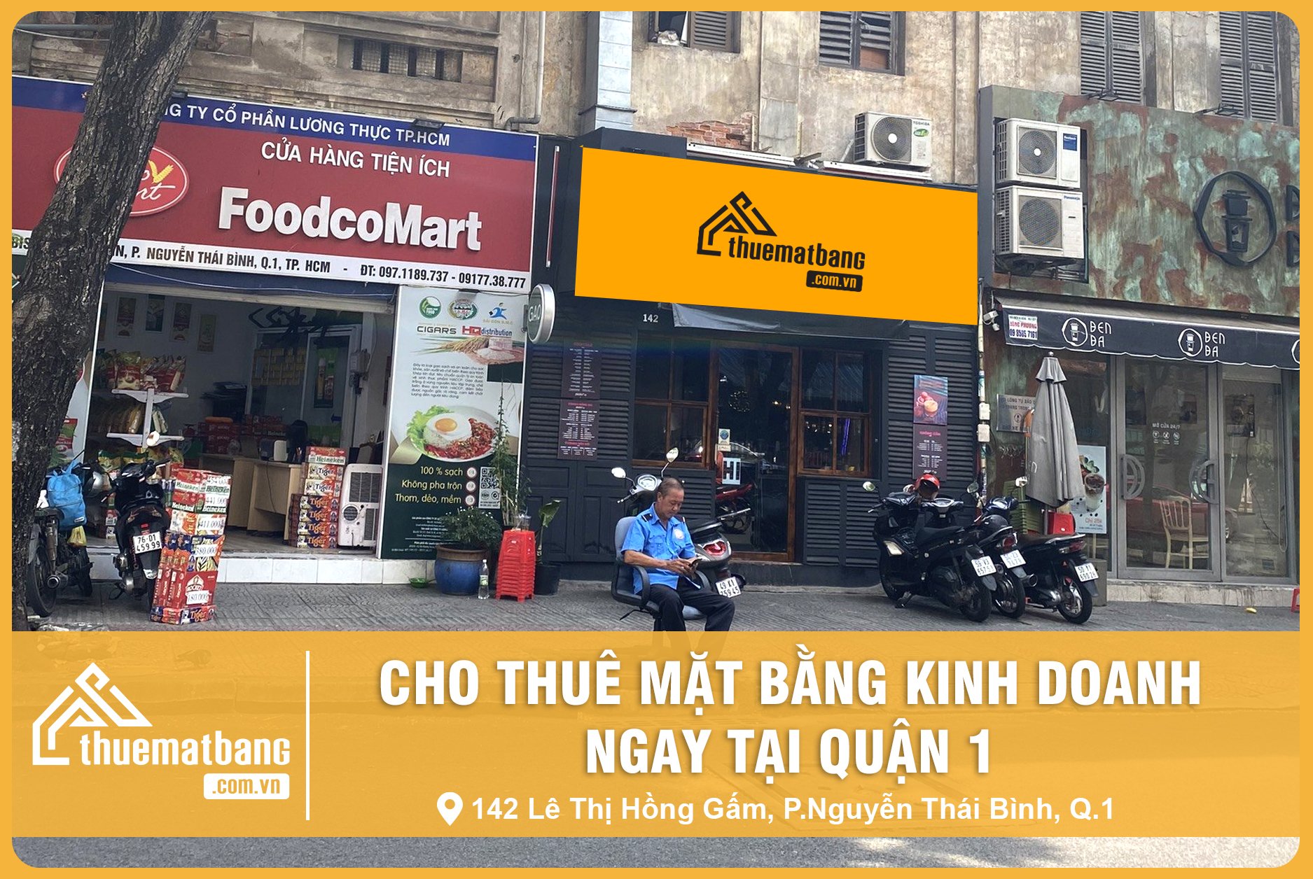 CHO THUÊ MẶT BẰNG KINH DOANH NGAY TẠI QUẬN 1