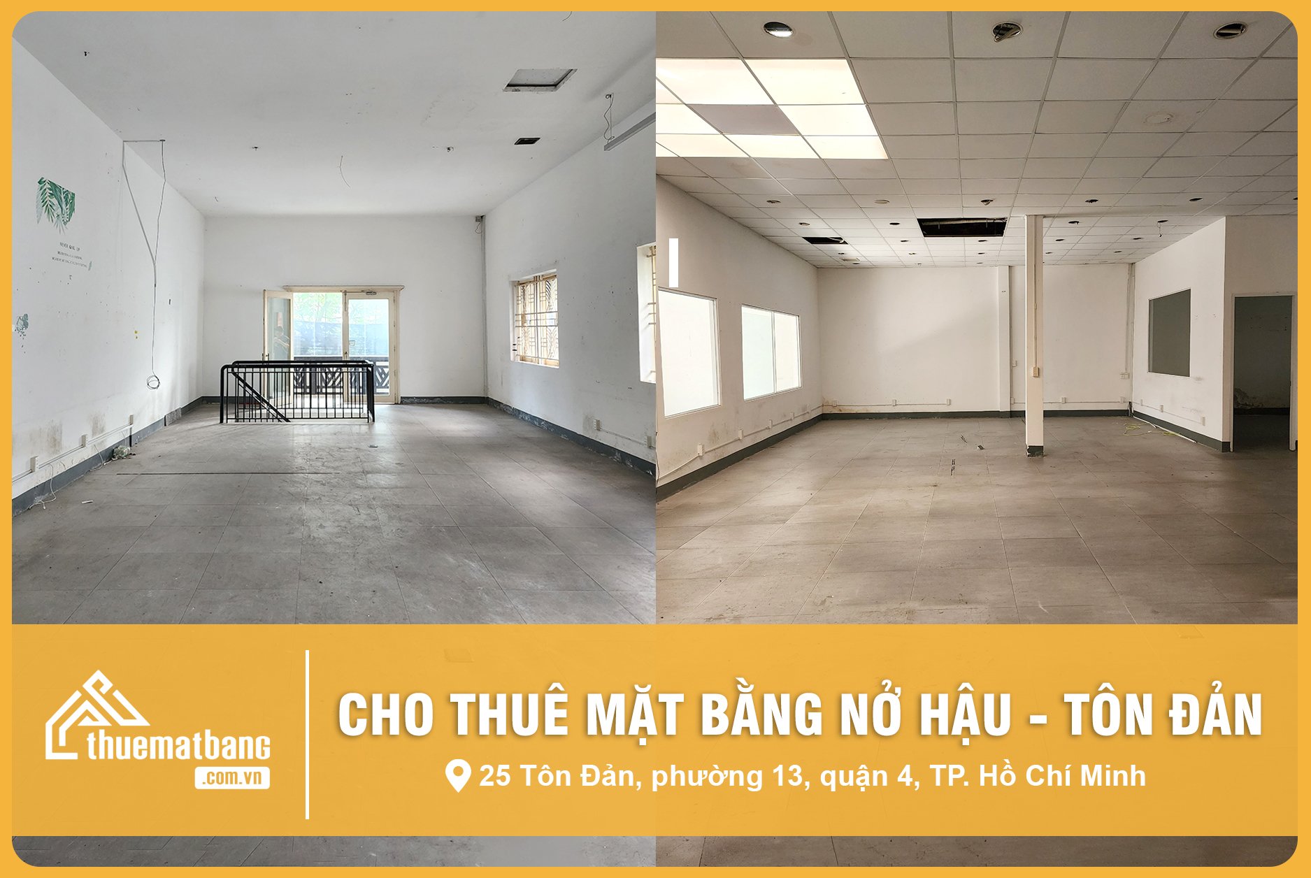 cho thuê mặt tiền nở hậu kinh doanh tốt tại quận 4